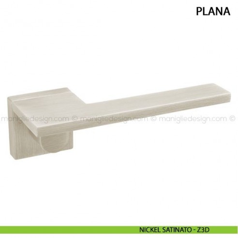 Maniglia per porta Plana Comit nichel satinato