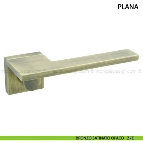 Maniglia per porta Plana Comit bronzo satinato opaco