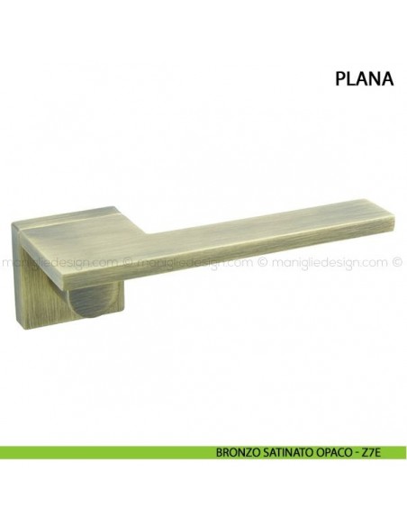 Maniglia per porta Plana Comit bronzo satinato opaco