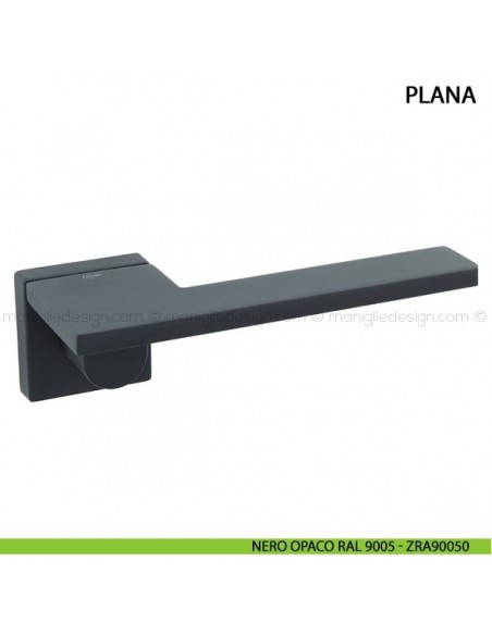 Maniglia per porta Plana Comit nero opaco RAL 9005