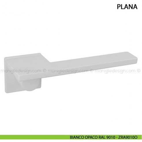 Maniglia per porta Plana Comit bianco opaco RAL 9010
