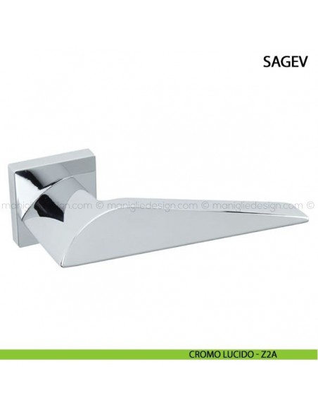 Maniglia per porta Sagev Comit cromo lucido