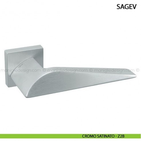 Maniglia per porta Sagev Comit cromo satinato