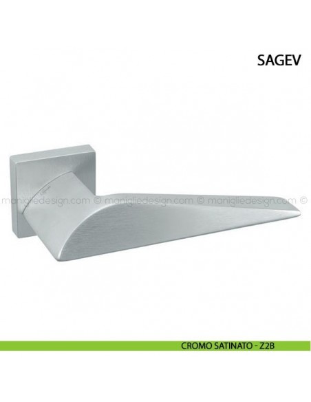 Maniglia per porta Sagev Comit cromo satinato