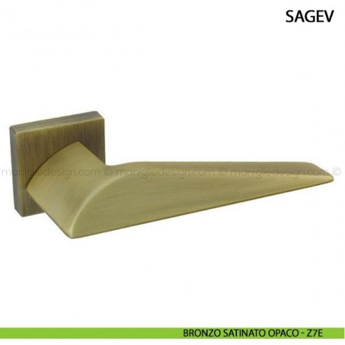 Maniglia per porta Sagev Comit bronzo satinato opaco