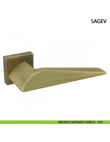 Maniglia per porta Sagev Comit bronzo satinato opaco