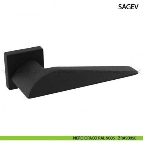 Maniglia per porta Sagev Comit nero opaco RAL 9005