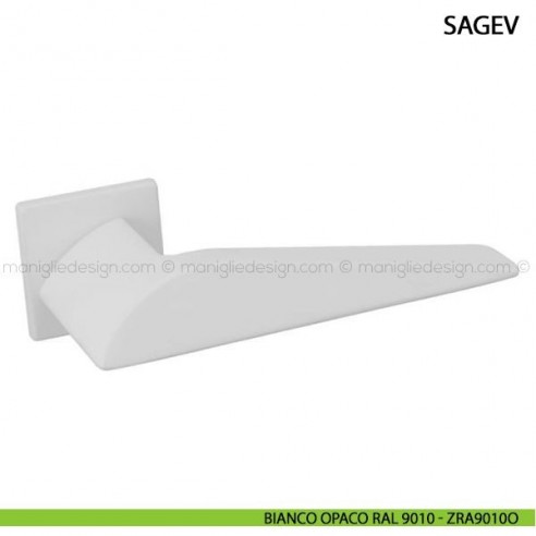 Maniglia per porta Sagev Comit bianco opaco RAL 9010