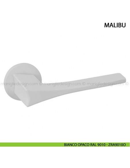 Maniglia per porta Malibu Comit bianco opaco RAL 9010