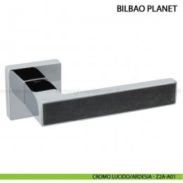 Maniglia con inserto in pietra per porta Bilbao Planet Comit 2