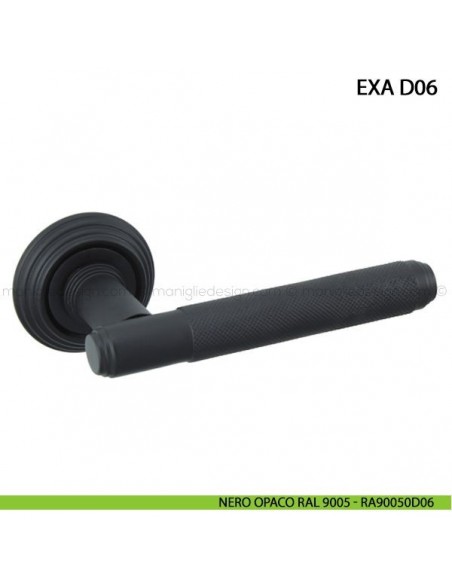 Maniglia per porta Exa Diamond Comit nero opaco RAL 9005