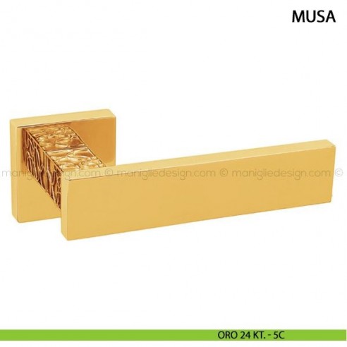 Maniglia per porta Musa Comit oro 24 kt.