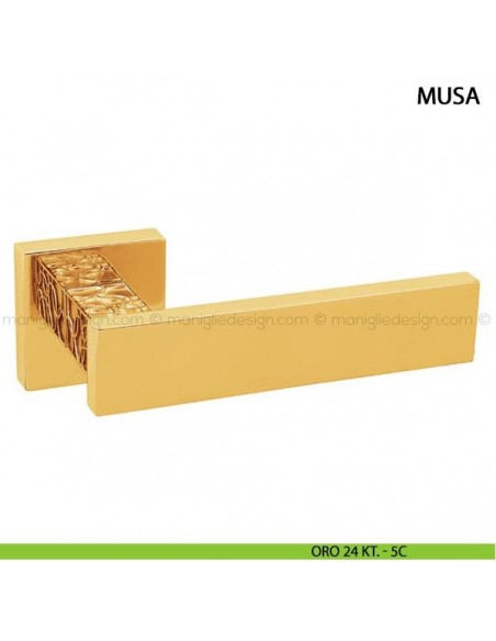 Maniglia per porta Musa Comit oro 24 kt.