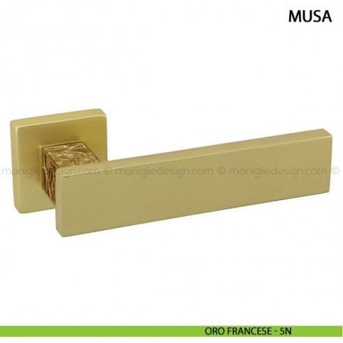 Maniglia per porta Musa Comit oro francese