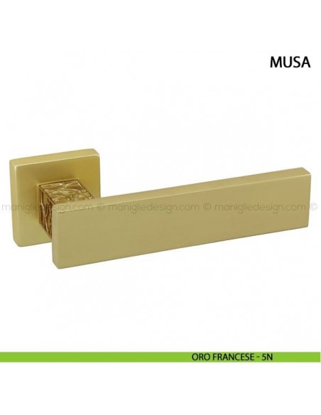 Maniglia per porta Musa Comit oro francese