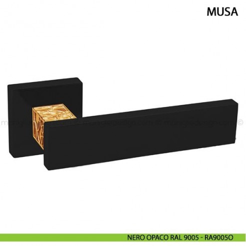 Maniglia per porta Musa Comit nero opaco RAL 9005