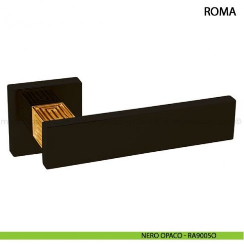 Maniglia per porta Roma Comit nero opaco RAL 9005