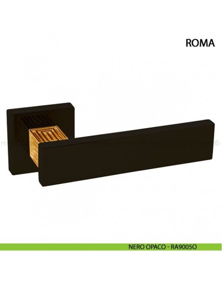 Maniglia per porta Roma Comit nero opaco RAL 9005