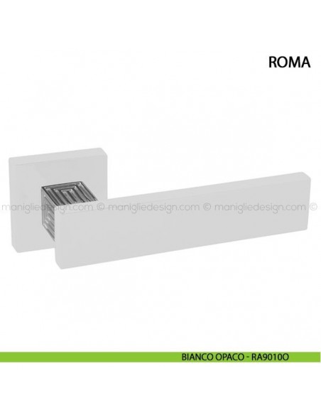 Maniglia per porta Roma Comit bianco opaco RAL 9010