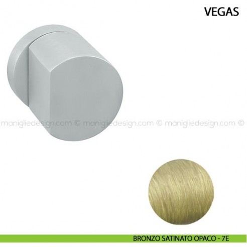 Pomolo girevole per porta Vegas Comit bronzo satinato opaco