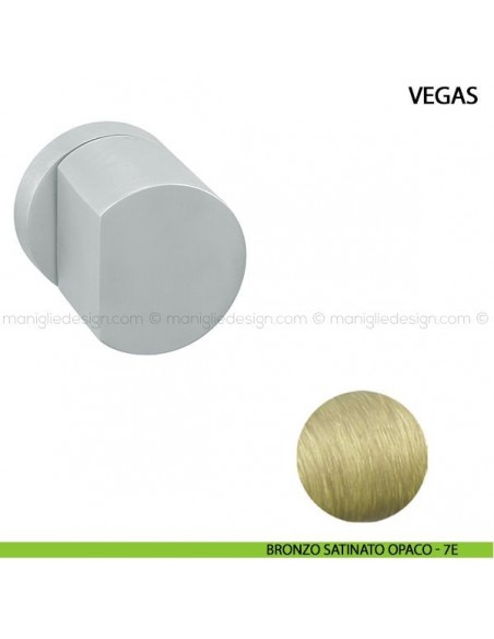 Pomolo girevole per porta Vegas Comit bronzo satinato opaco