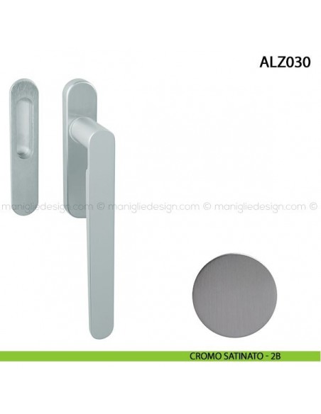 Maniglione per alzante scorrevole singolo ALZ030 Comit cromo satinato