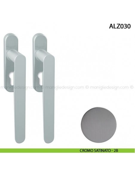 Maniglione per alzante scorrevole accoppiato ALZ030 Comit cromo satinato
