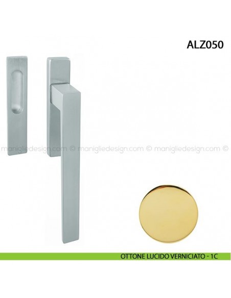 Maniglione per alzante scorrevole singolo ALZ050 Comit ottone lucido verniciato