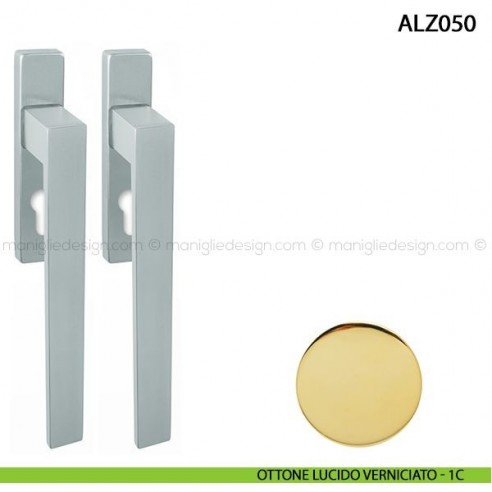 Maniglione per alzante scorrevole accoppiato ALZ050 Comit ottone lucido verniciato