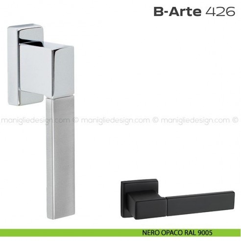 Maniglia per finestra martellina 426 B-Arte Reguitti nero opaco