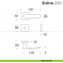 Maniglia per porta Z61 Edna Reguitti 2