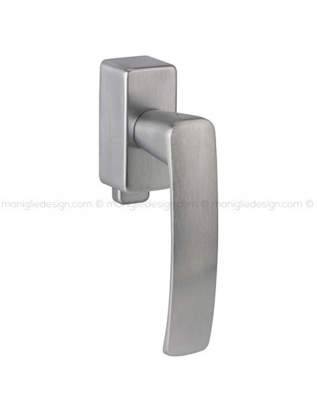 Maniglia per finestra DK con pulsante su placca Z61 Edna Reguitti