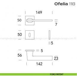 Maniglia per porta 118 Ofelia Reguitti 2