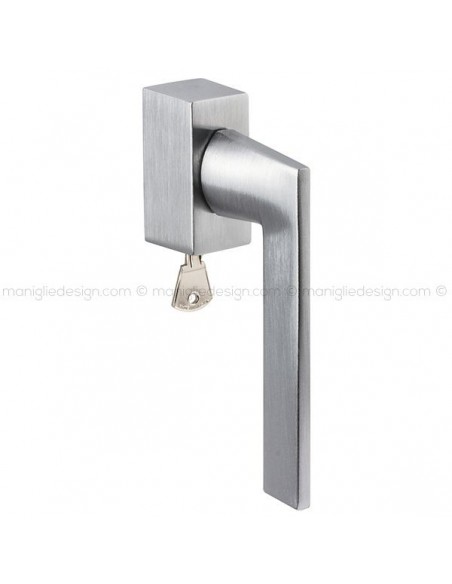 Maniglia per finestra DK con chiave su placca 118 Ofelia Reguitti