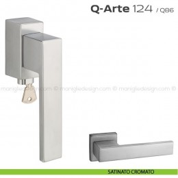Maniglia per finestra martellina DK con chiave 124 Q-Arte Reguitti 2