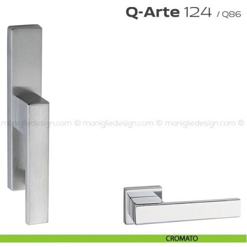 Maniglia per finestra cremonese 124 Q-Arte Reguitti cromato