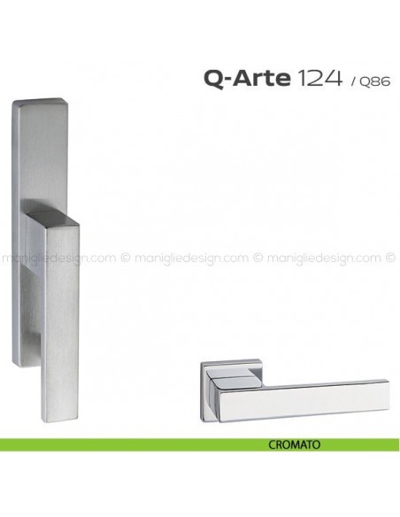 Maniglia per finestra cremonese 124 Q-Arte Reguitti cromato
