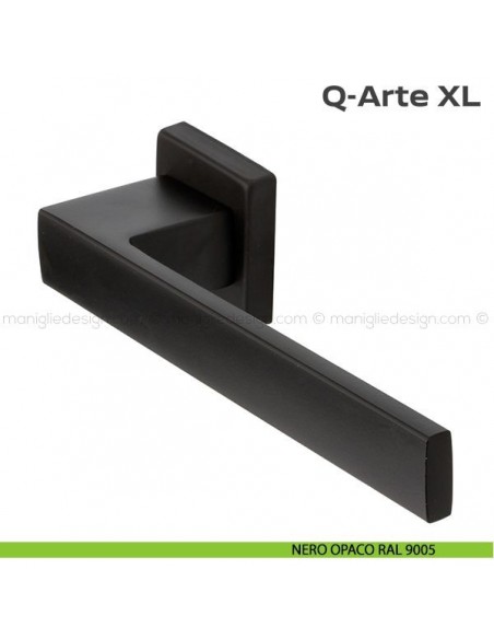 Maniglia per porta 432 Q-Arte  XL Reguitti nero opaco RAL 9005