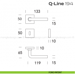 Maniglia per porta 194 Q-Line Reguitti 2