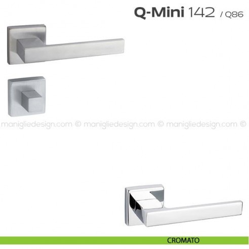 Maniglia per porta con nottolino 142 Q-Mini Reguitti cromato