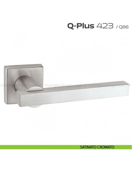 Maniglia per porta 423 Q-Plus Reguitti satinato cromato
