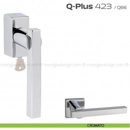 Maniglia per finestra martellina DK con chiave 423 Q-Plus Reguitti 2