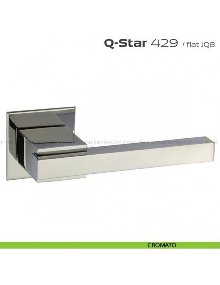 Maniglia per porta 429 Q-Star Flat Reguitti cromato