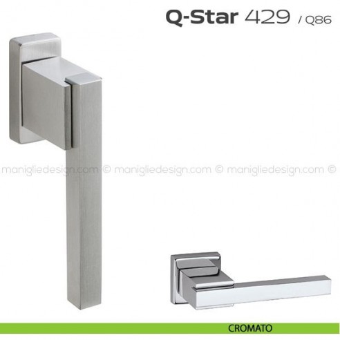 Maniglia per finestra martellina 429 Q-Star Reguitti cromato