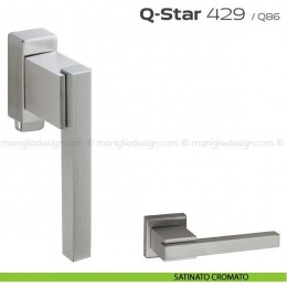 Maniglia per finestra DK con pulsante su placca 429 Q-Star Reguitti 2