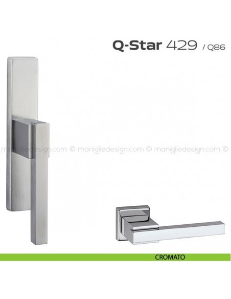 Maniglia per finestra cremonese 429 Q-Star Reguitti cromato