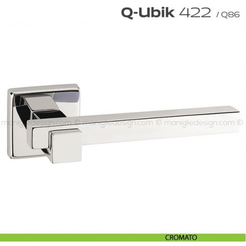 Maniglia per porta 422 Q-Ubik Reguitti cromato