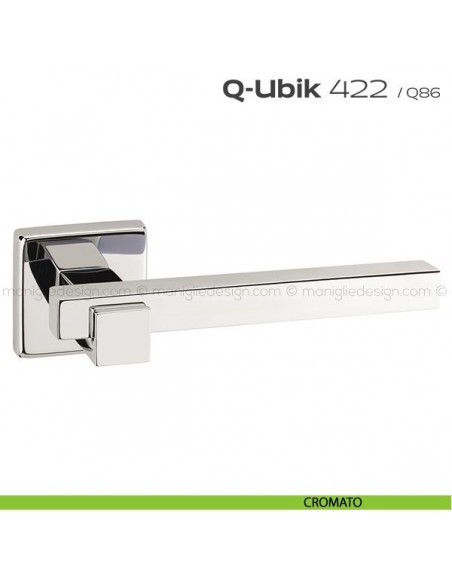 Maniglia per porta 422 Q-Ubik Reguitti cromato