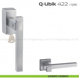 Maniglia per finestra martellina DK con chiave 422 Q-Ubik Reguitti 2