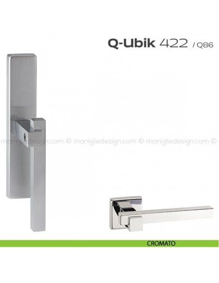 Maniglia per finestra cremonese 422 Q-Ubik Reguitti cromato
